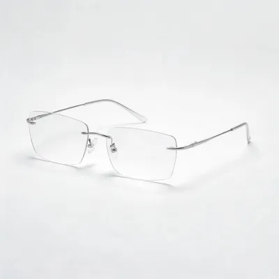 rimless glasses men